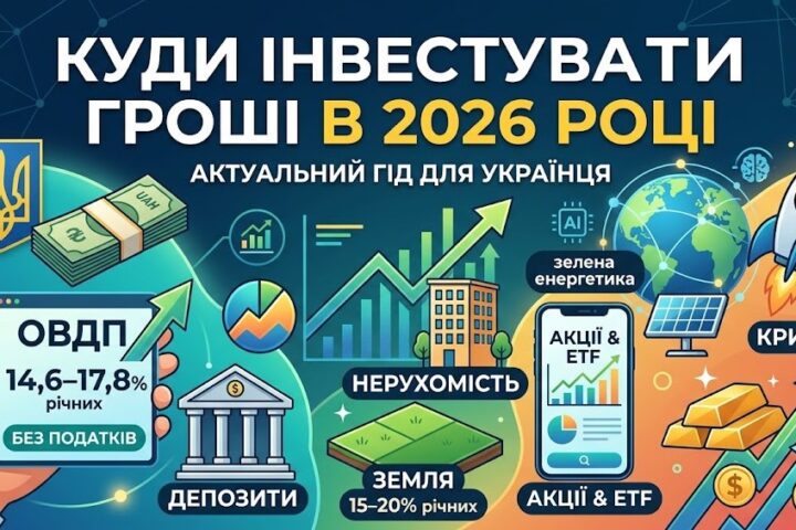 Куди інвестувати гроші в 2026 році