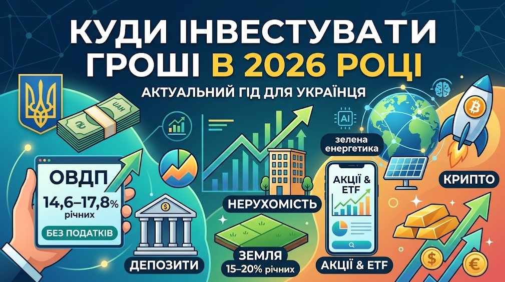 Куди інвестувати гроші в 2026 році