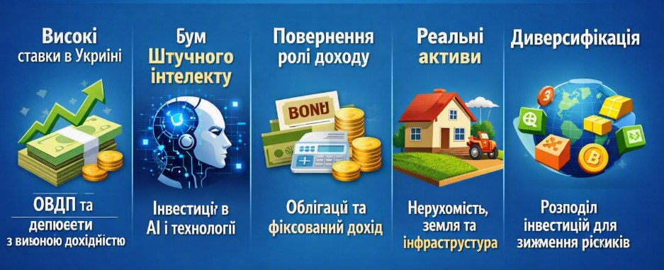 Головні тренди інвестування 2026 року