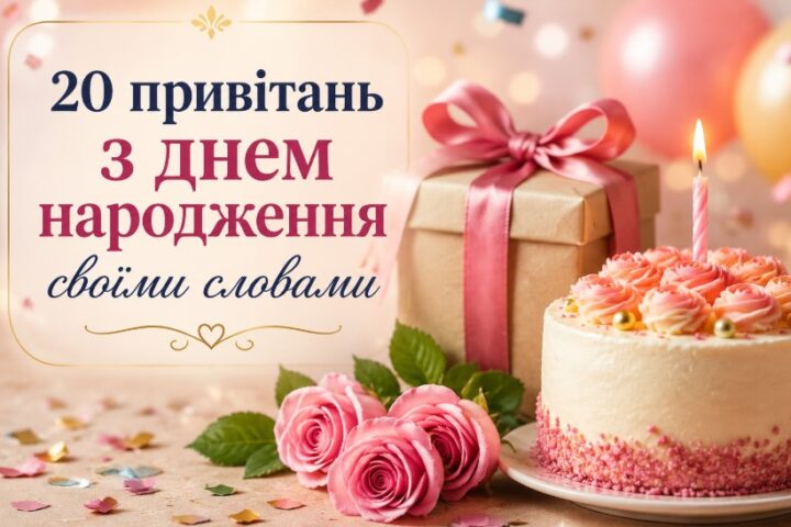 Привітання з Днем Народження своїми словами - прозою