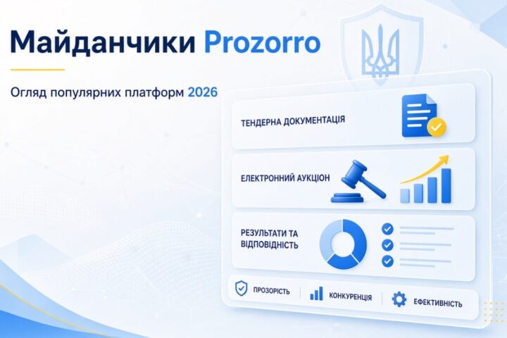 Популярні авторизовані майданчики Prozorro