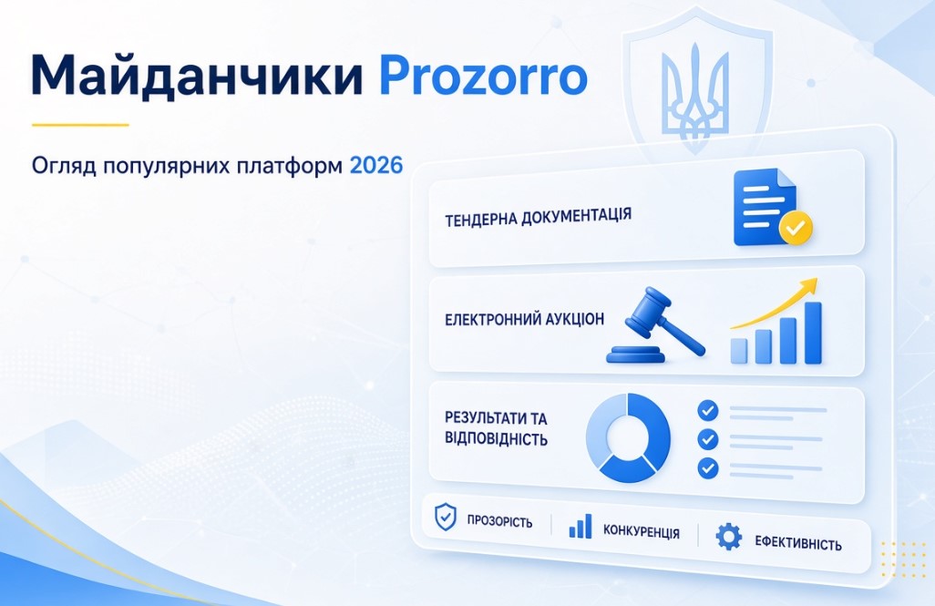 Популярні авторизовані майданчики Prozorro