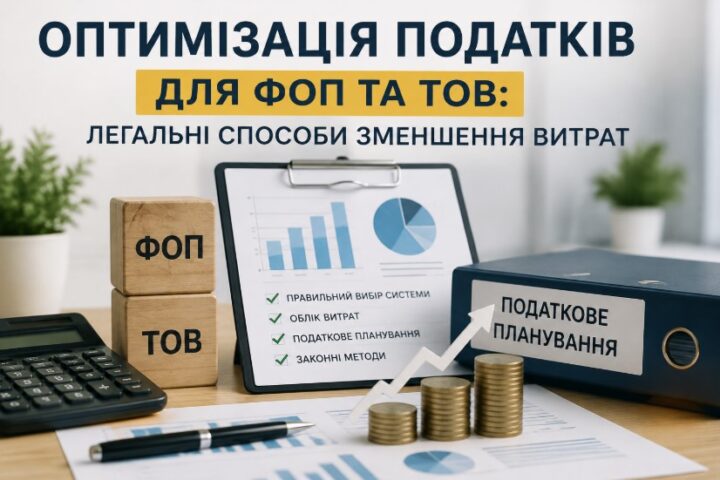 Оптимізація податків для ФОП та ТОВ