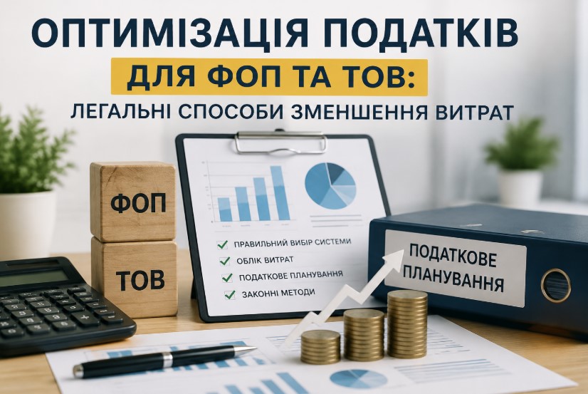 Оптимізація податків для ФОП та ТОВ