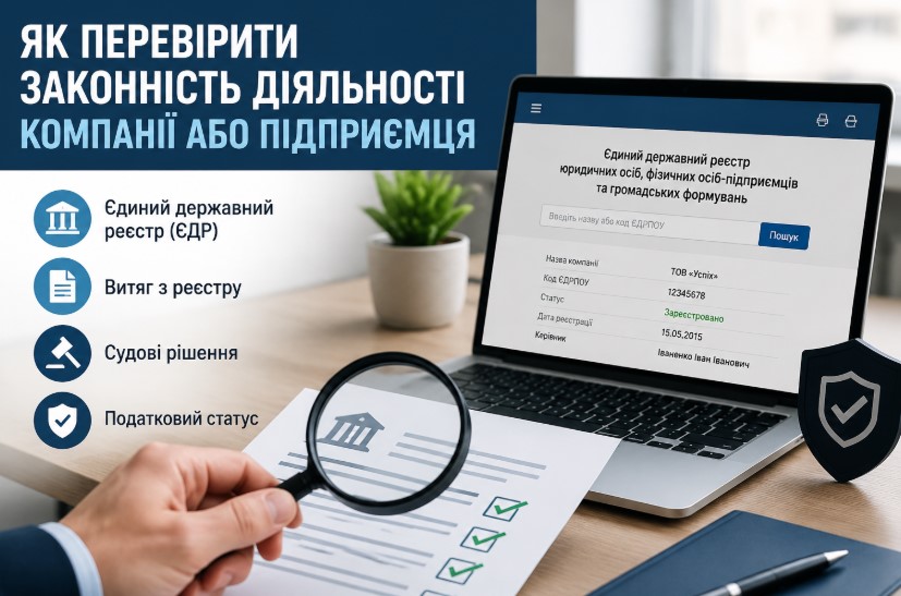 Як перевірити законність діяльності компанії або підприємця