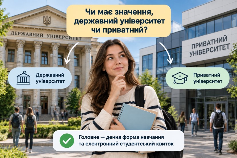 Чи має значення, державний університет чи приватний