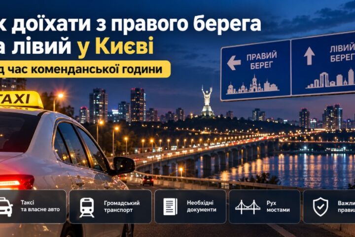 Як доїхати з правого берега на лівий під час комендантської години в Києві