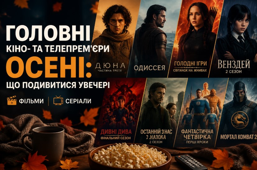 Головні кіно- та телепрем'єри осені