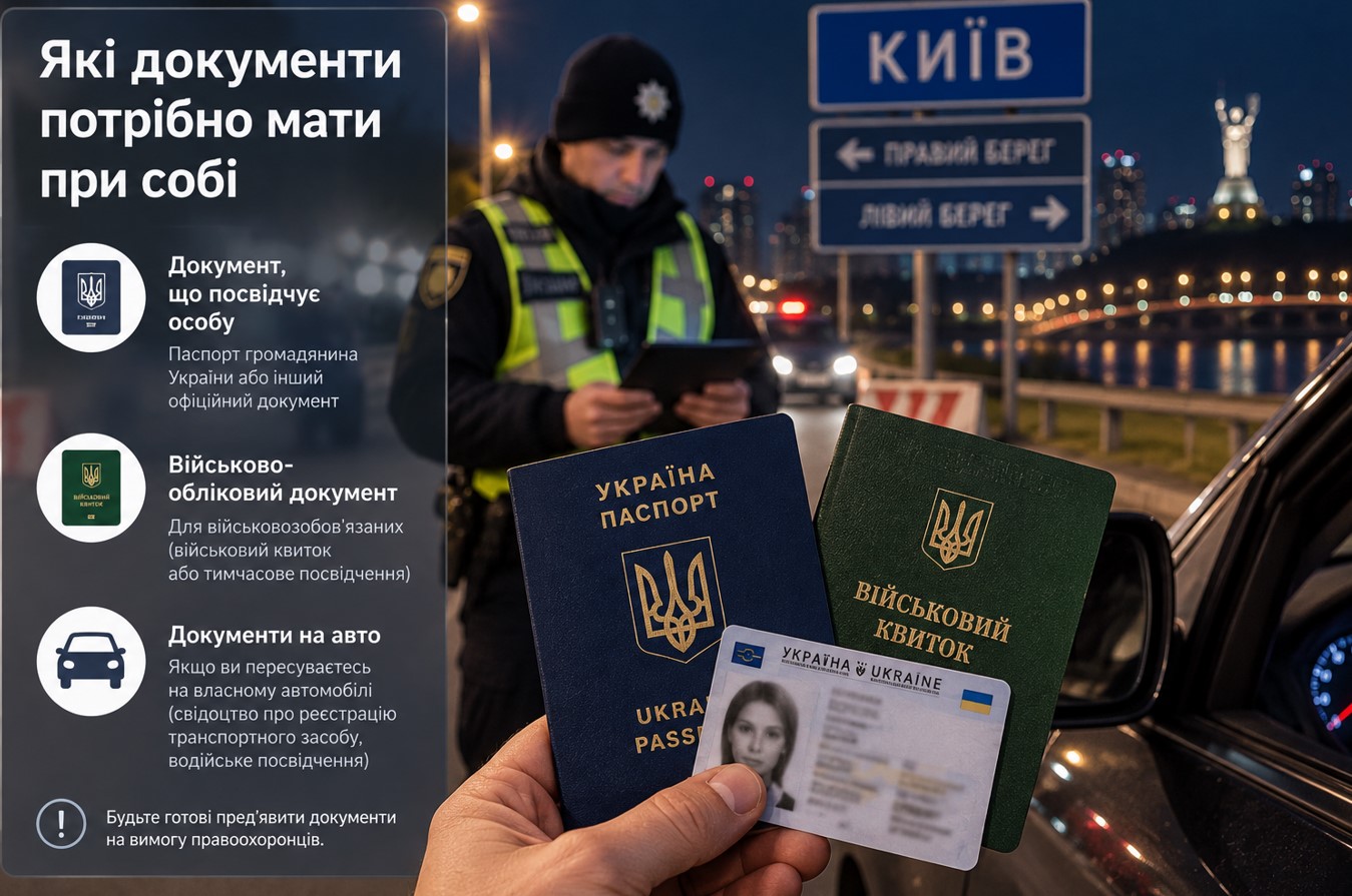 Які документи потрібно мати при собі