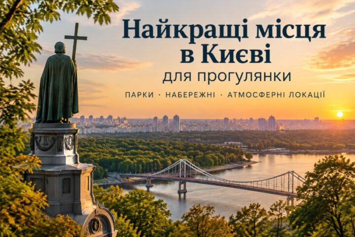 Найкращі місця в Києві для прогулянки