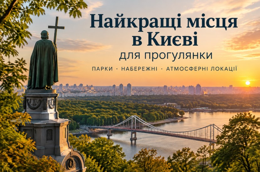 Найкращі місця в Києві для прогулянки