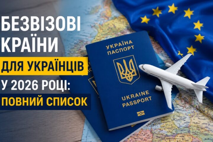 Безвізові країни для українців у 2026 році