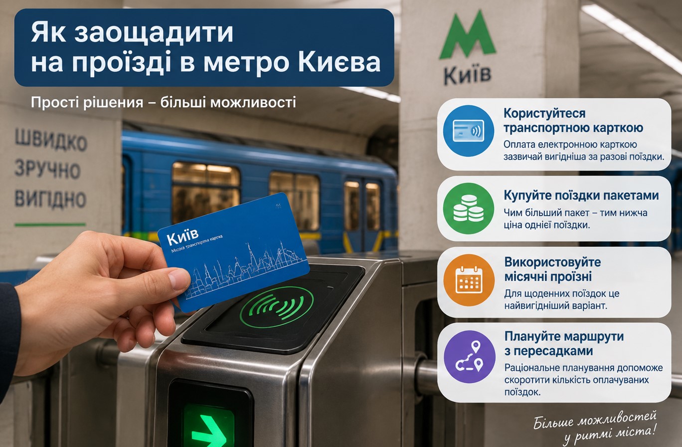 Як заощадити на проїзді в метро Києва