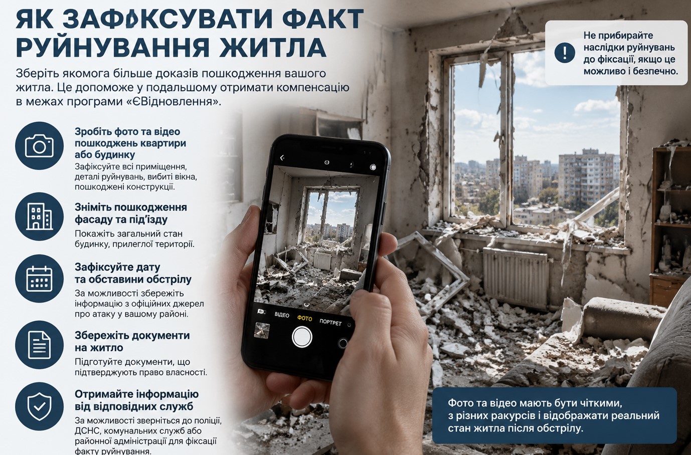 Як зафіксувати факт руйнування житла