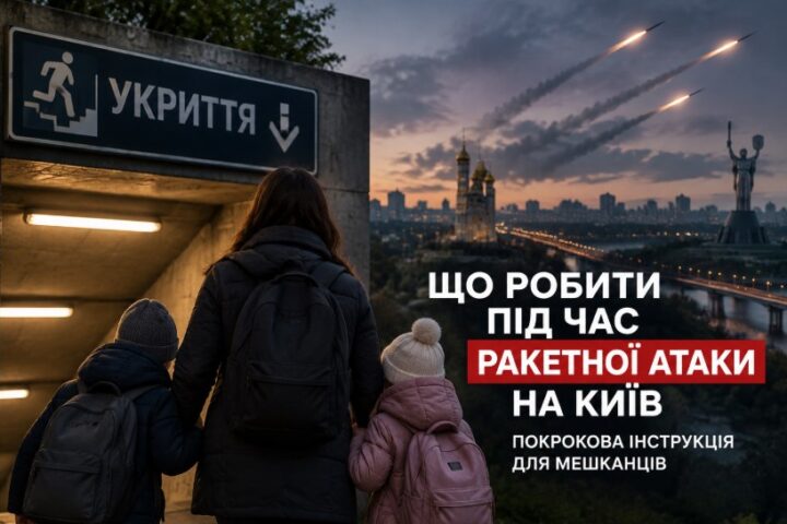 Що робити під час ракетної атаки на Київ