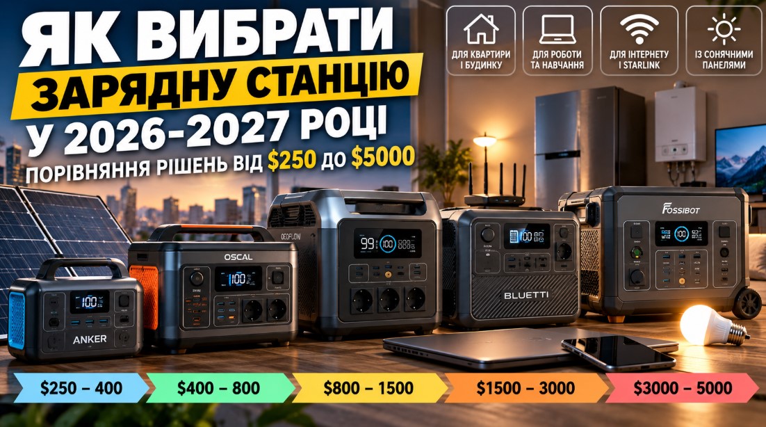 Як вибрати зарядну станцію у 2026-2027 році