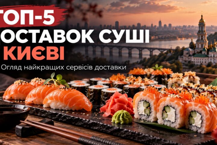 ТОП-5 найкращих доставок суші в Києві у 2026 році