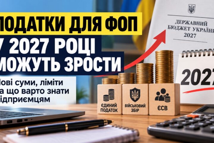 Податки для ФОП у 2027 році можуть зрости