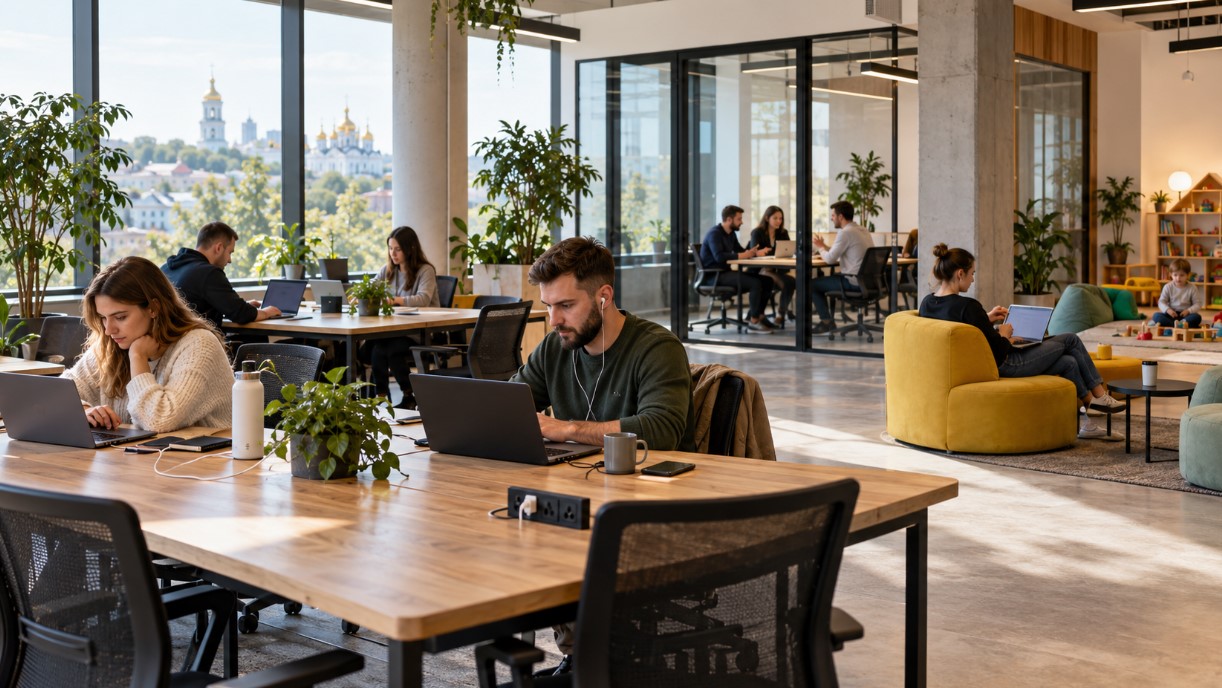 Безкоштовні коворкінги Vcentri HUB у Києві